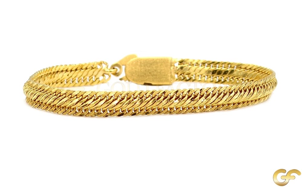 Elegant Gents 22ct Yellow Gold Bracelet